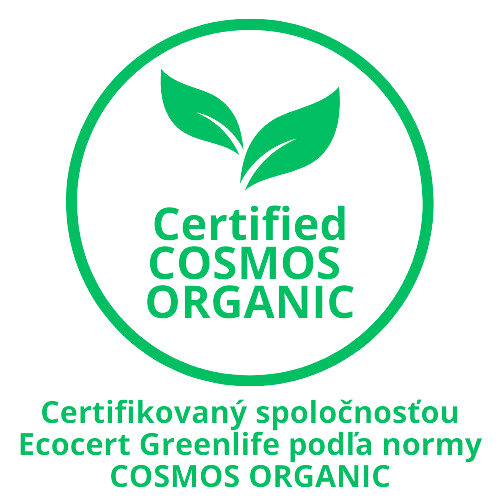 Certifikované spoločnosťou ECOCERT COSMOS ORGANIC